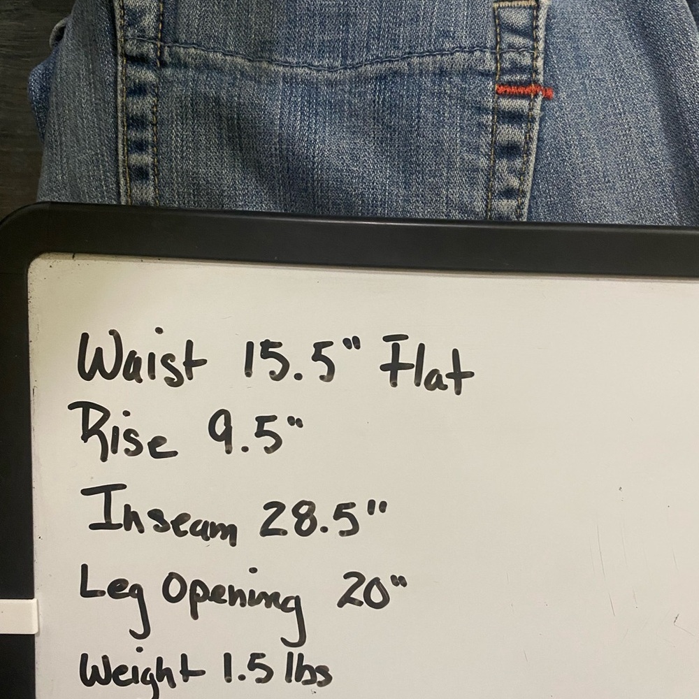 VTG Gap Essentials Stretch Jeans SZ 8 Bootcut Mid Rise Loose Fit Made in Canada - Picture 5 of 11